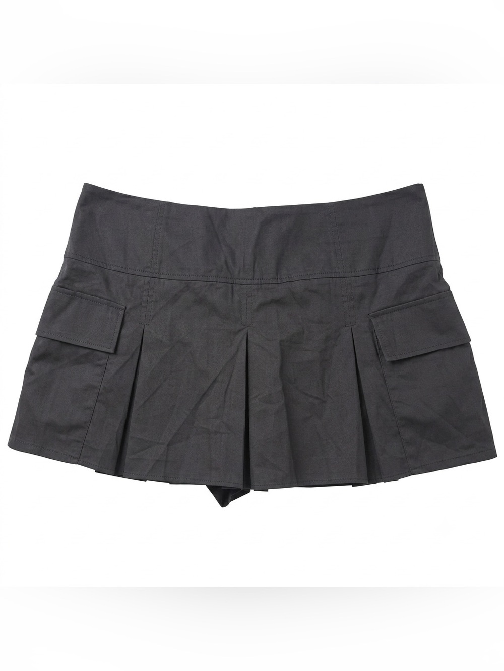 NEW Black Pleated Mini Skort Shorts